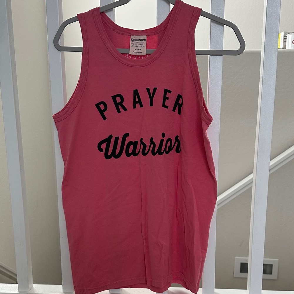 The Light Blonde Pink 'Prayer Warrior' Tank Top